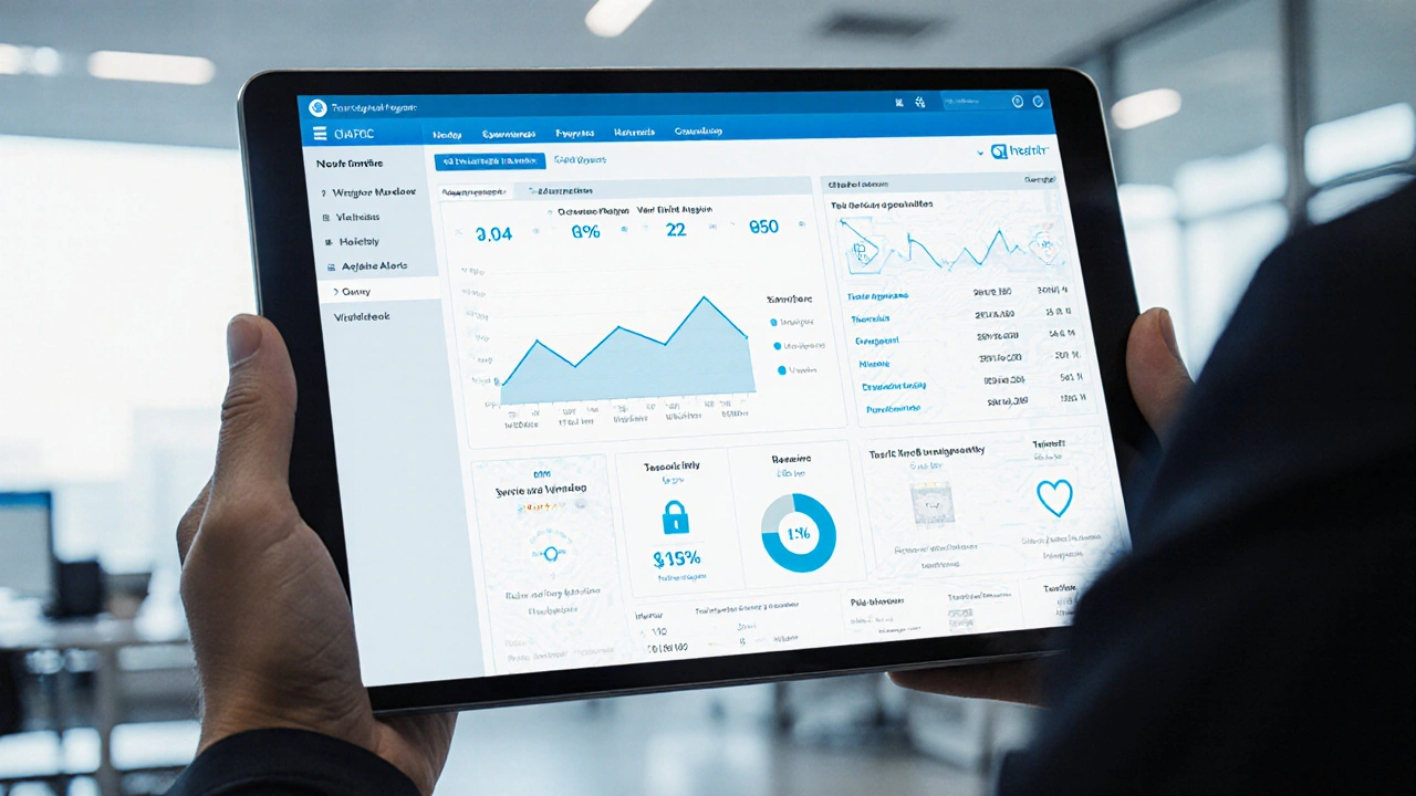 Bir ajans ofisinde hizmet veren profilleri ve randevuları gösteren dijital bir panonun close-up'u.