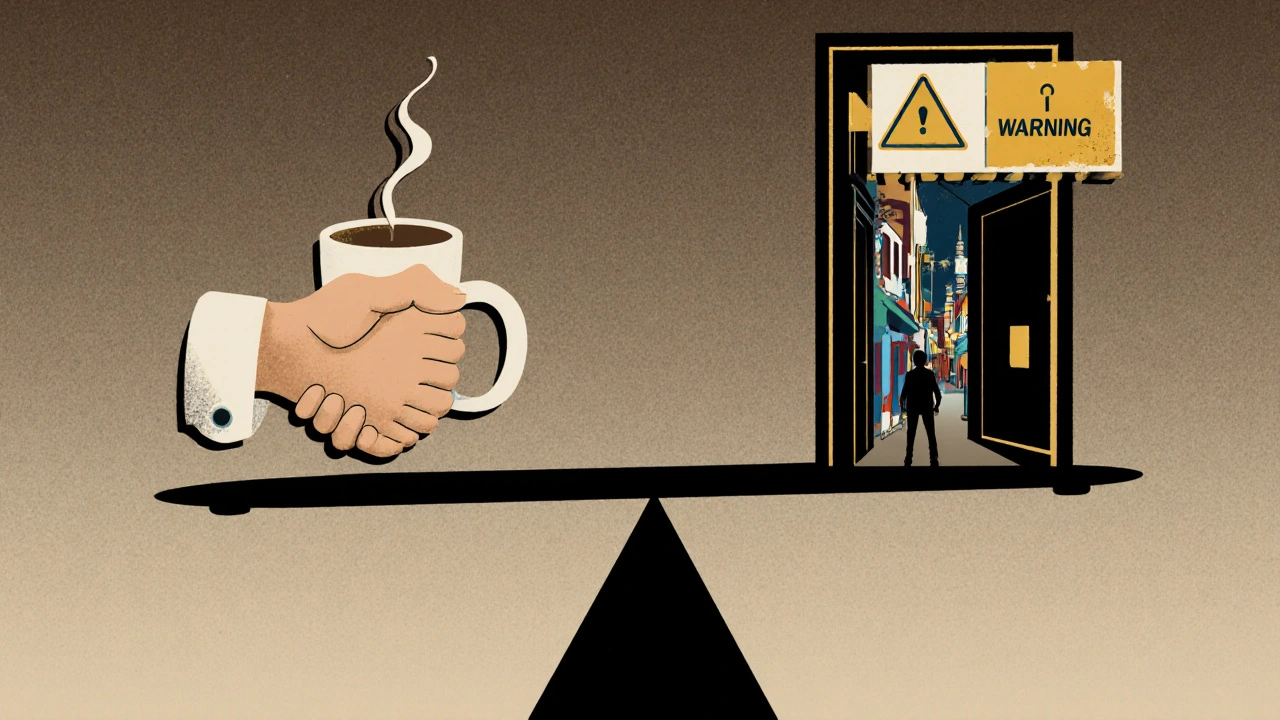 Güvenli eşlik ve riskli seçimler arasındaki dengenin sembolik temsili.