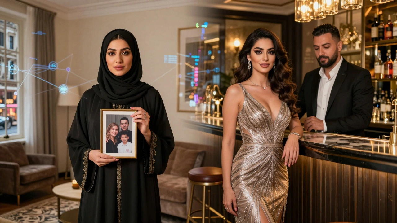 Bir Suriyeli kadın, ailesiyle ve lüks bir hizmet yaşamı arasında iki farklı kimlikte.