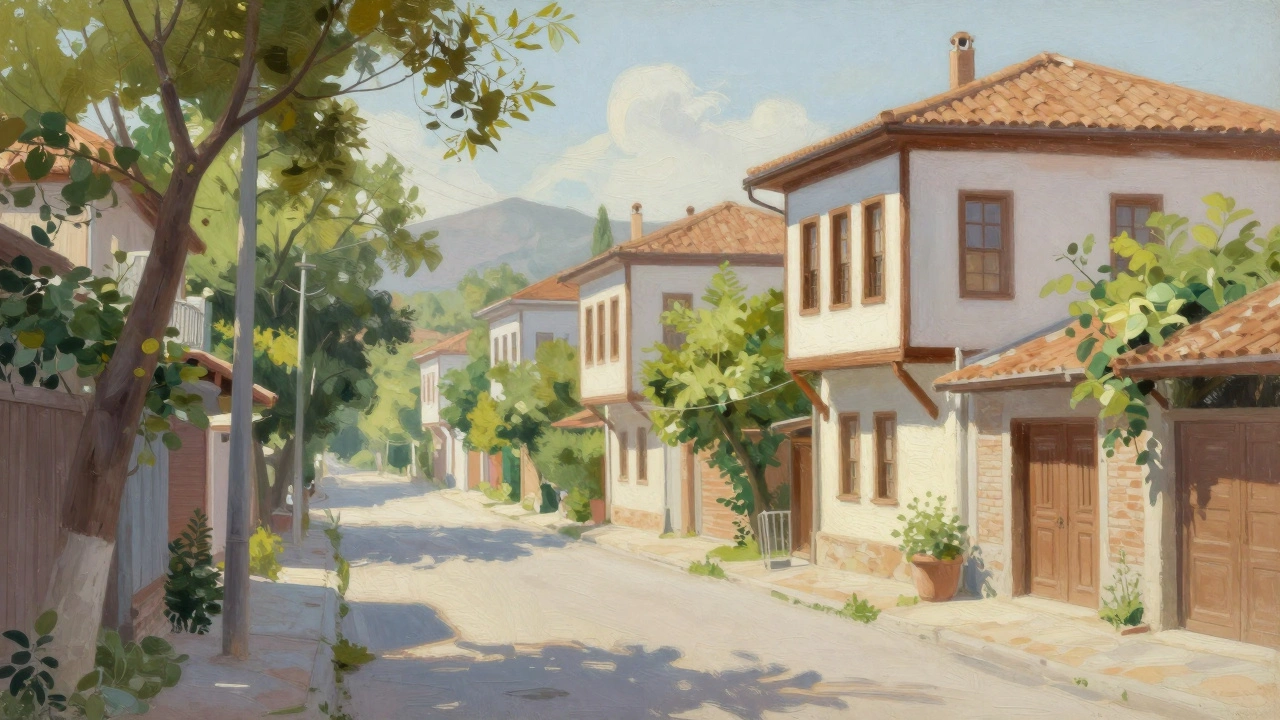 Çatalca konut sokakları ve yeşillik