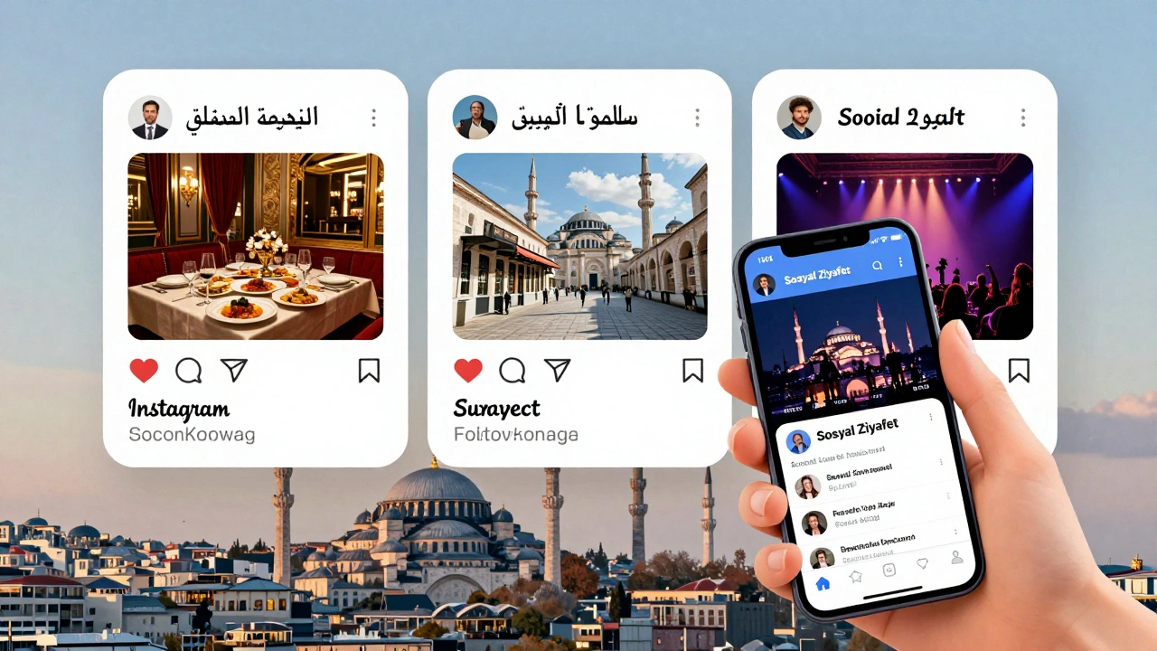 İstanbul'da sosyal medya üzerinden lüks yaşam tarzı sunan üç Instagram profili.